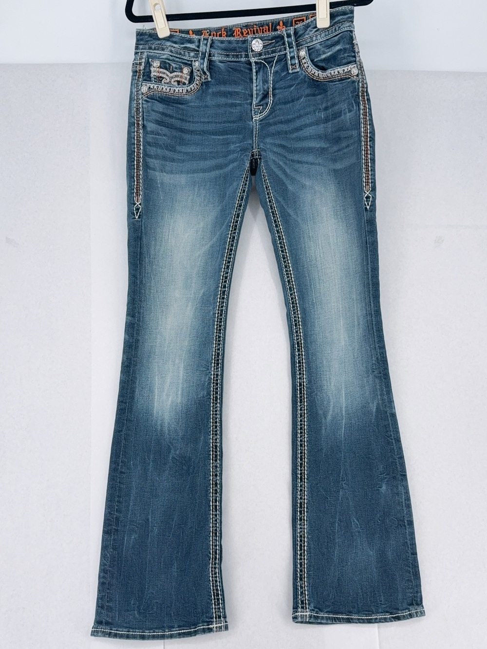 Rock Revival Raizel Easy Boot Denim Blue Jeans size 26